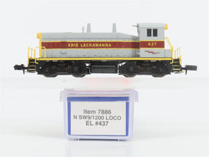 N Scale Life-Like 7886 EL Erie Lackawanna SW9/1200 Diesel Locomotive #437