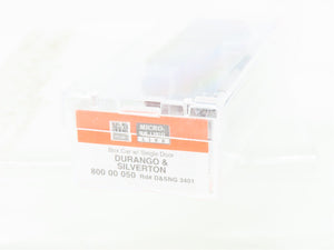 Nn3 Scale Micro-Trains MTL 80000050 D&SNG Durango & Silverton Box Car #3401