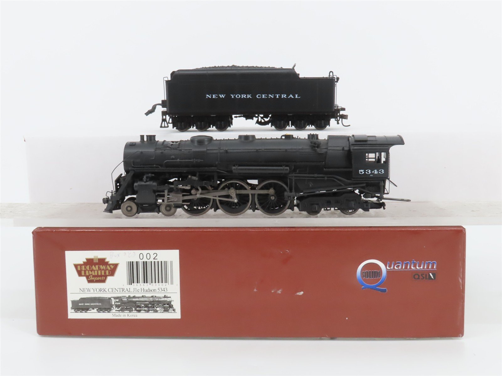 HO Broadway Limited BLI 002 NYC 4-6-4 J1e Hudson Steam #5343 w