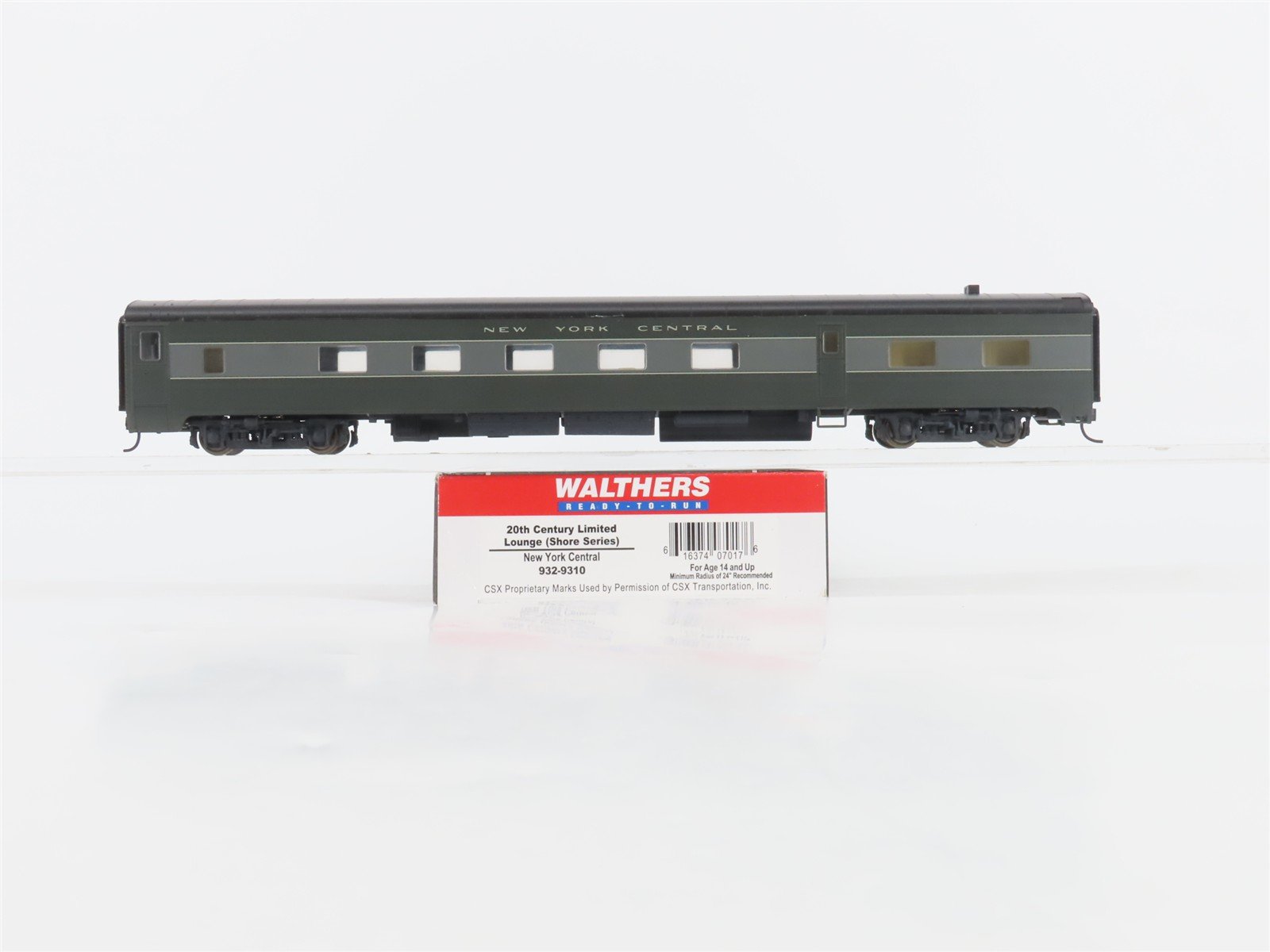 HO Scale Walthers 932-9310 NYC 20th Century Limited Lounge Passenger Car