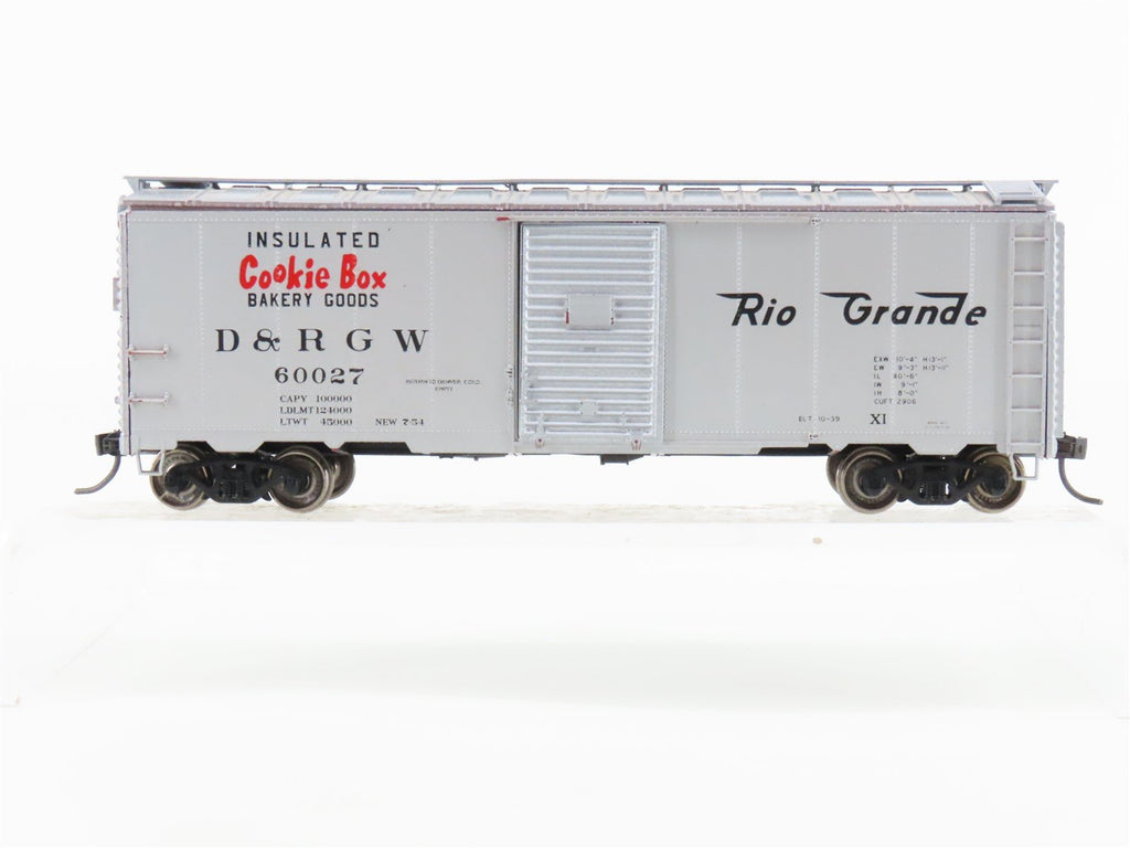 HO Scale D&RGW Rio Grande Cookie Box 40' Single Door Box Car