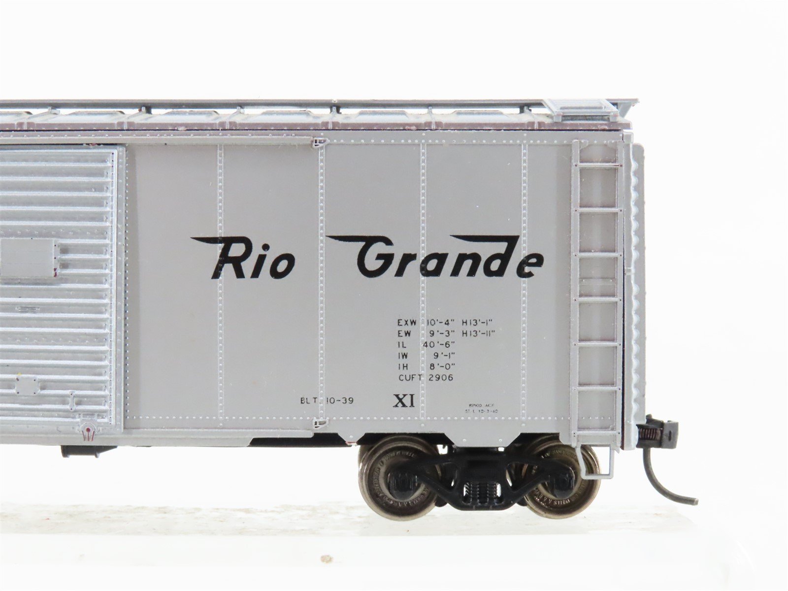 HO Scale D&RGW Rio Grande Cookie Box 40' Single Door Box Car #60027