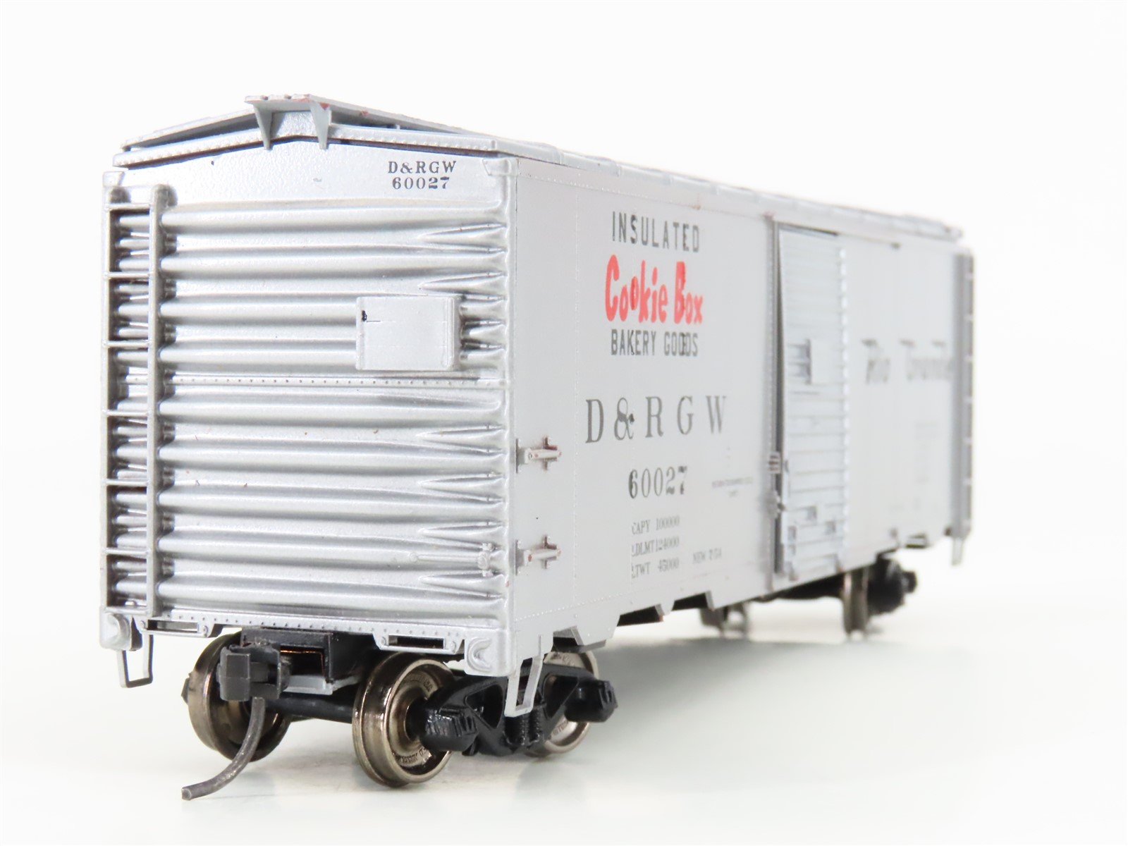 HO Scale D&RGW Rio Grande Cookie Box 40' Single Door Box Car #60027