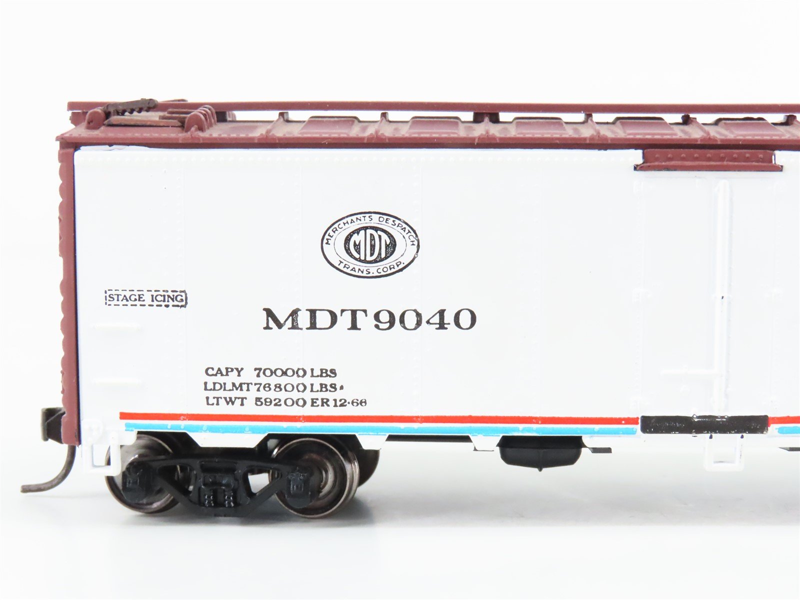 HO Scale Athearn NYC MDT New York Central 40' Ice Bunk Reefer #9040 - BUILT