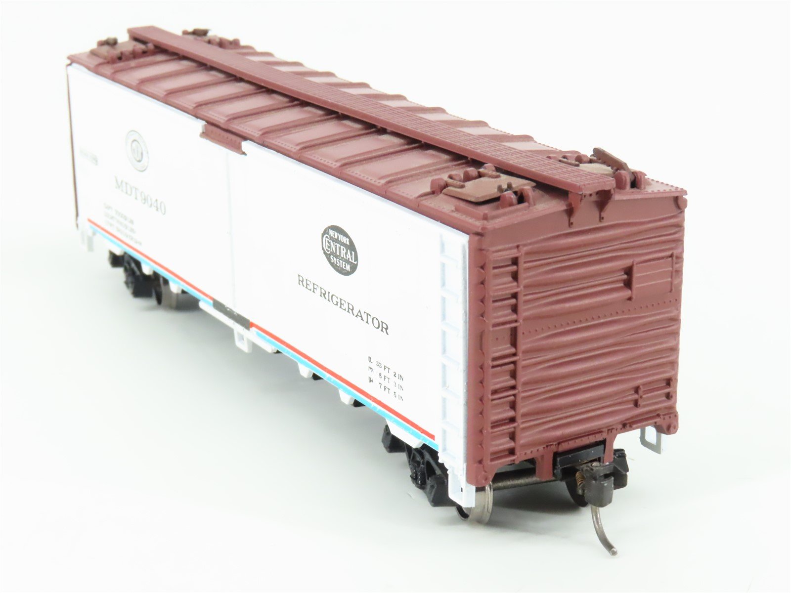 HO Scale Athearn NYC MDT New York Central 40' Ice Bunk Reefer #9040 - BUILT