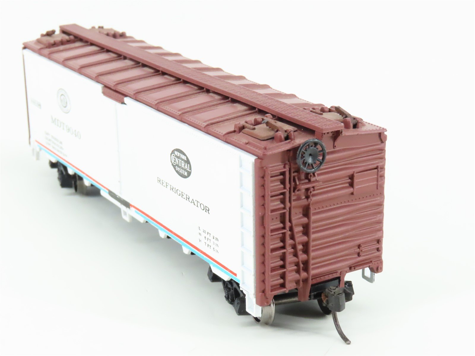 HO Scale Athearn NYC MDT New York Central 40' Ice Bunk Reefer #9040 - BUILT