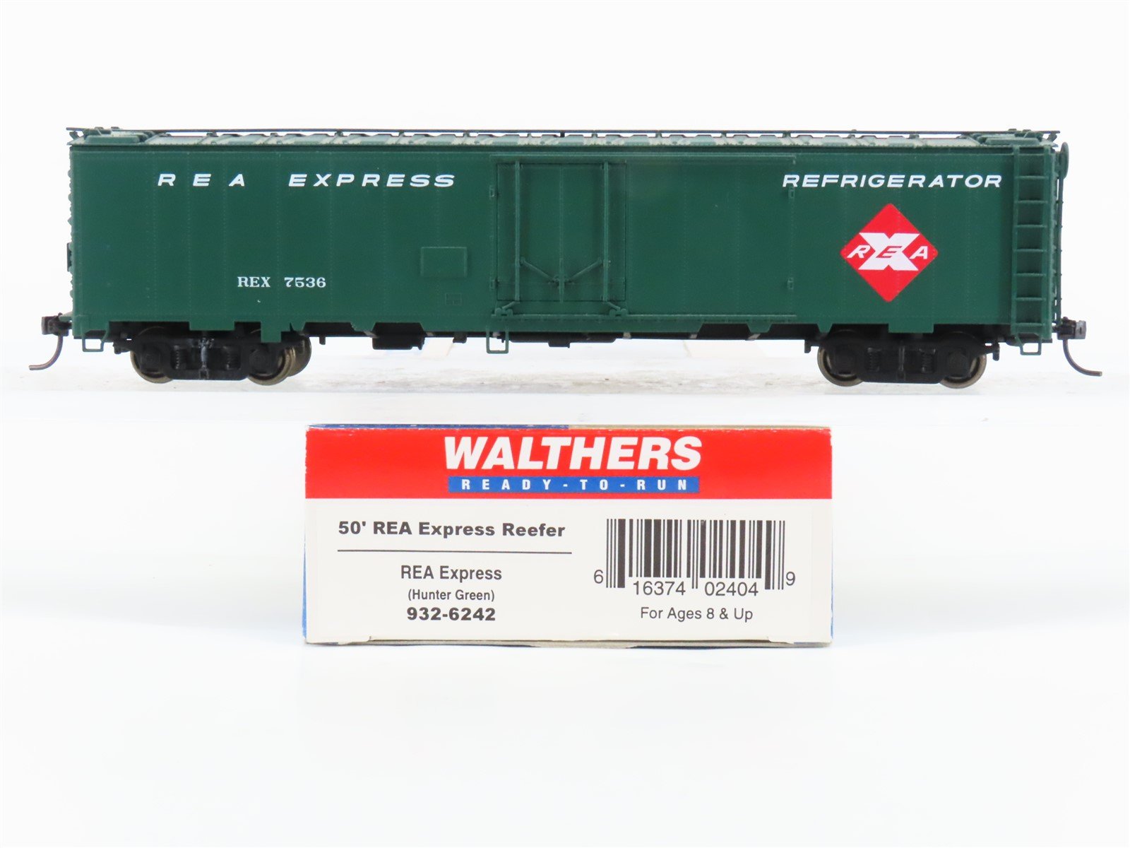 HO Scale Walthers 932-6242 REX REA Railway Express Agency 50' Reefer #7536