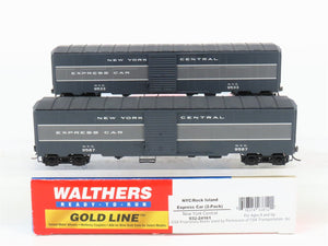 HO Scale Walthers Gold Line 932-24161 NYC/Rock Island Express Box Car (2-Pack)