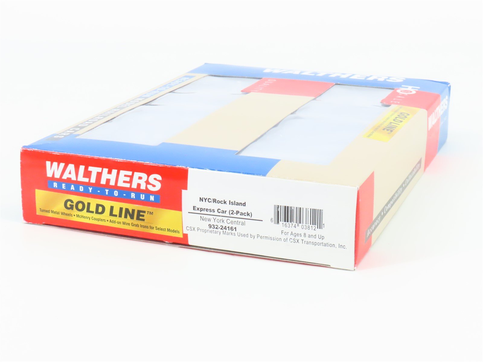 HO Scale Walthers Gold Line 932-24161 NYC/Rock Island Express Box Car (2-Pack)