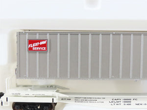 HO Scale Walthers Gold Line 932-3926 MILW Flexi-Van Flat Car #7028 w/ Trailers