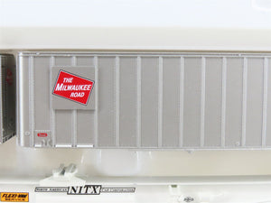 HO Scale Walthers Gold Line 932-3926 MILW Flexi-Van Flat Car #7028 w/ Trailers