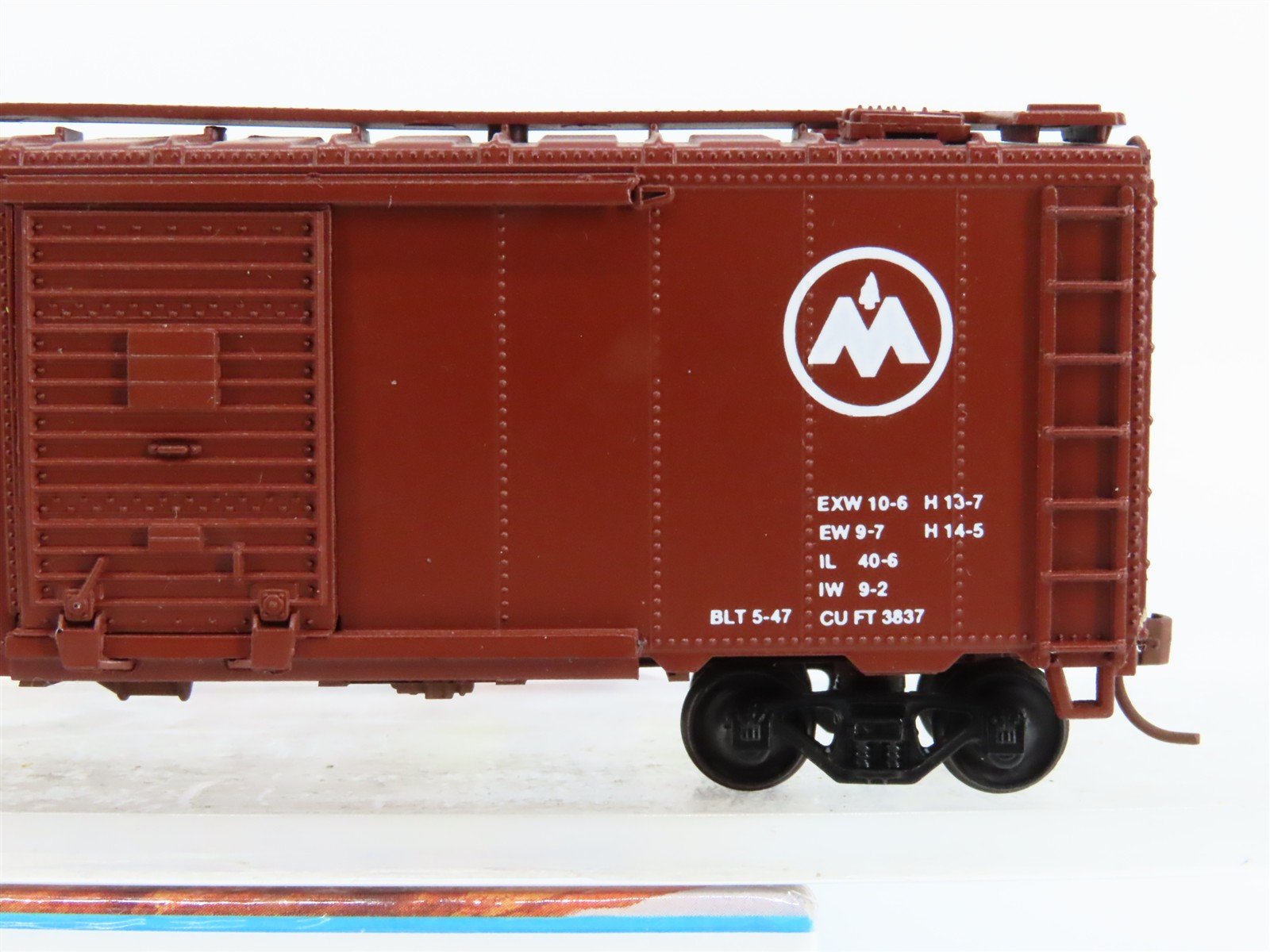 HO Scale Athearn/Cooper & Oshtemo 1232 MON MONON 40' Box Car #2003 - Pro Custom