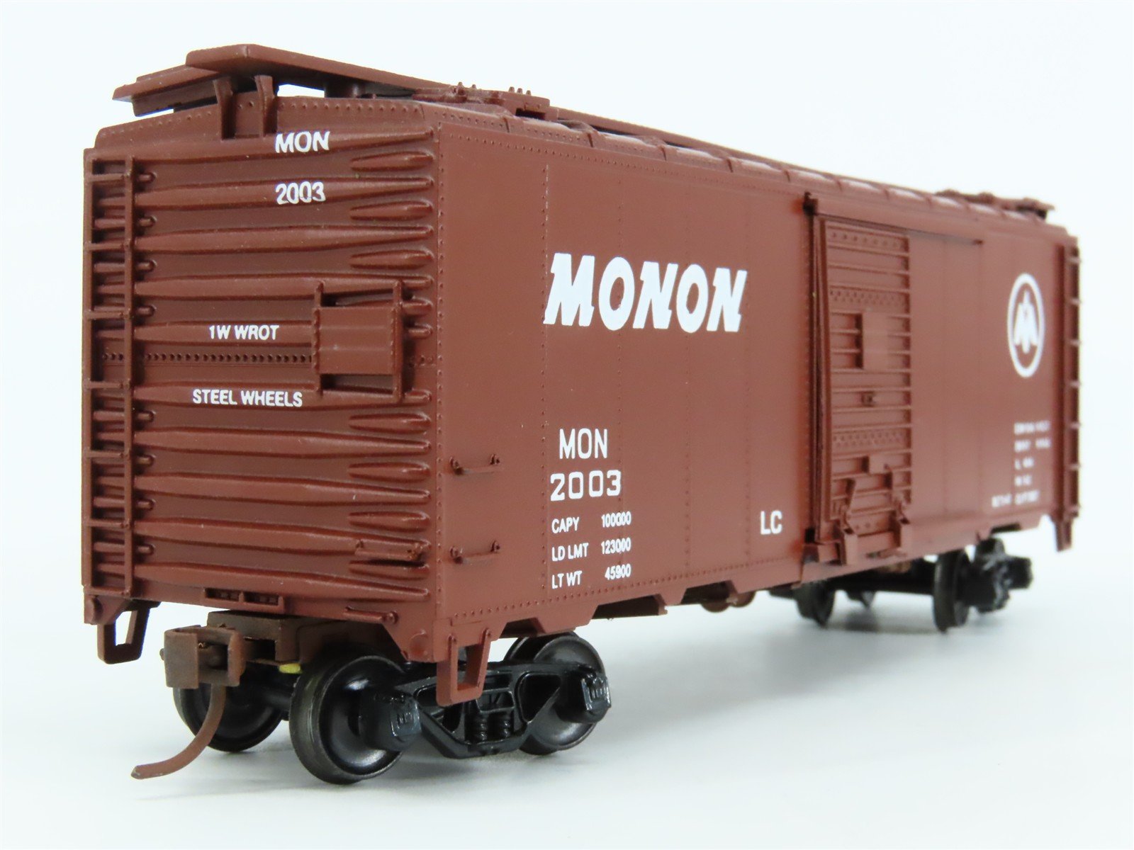 HO Scale Athearn/Cooper & Oshtemo 1232 MON MONON 40' Box Car #2003 - Pro Custom