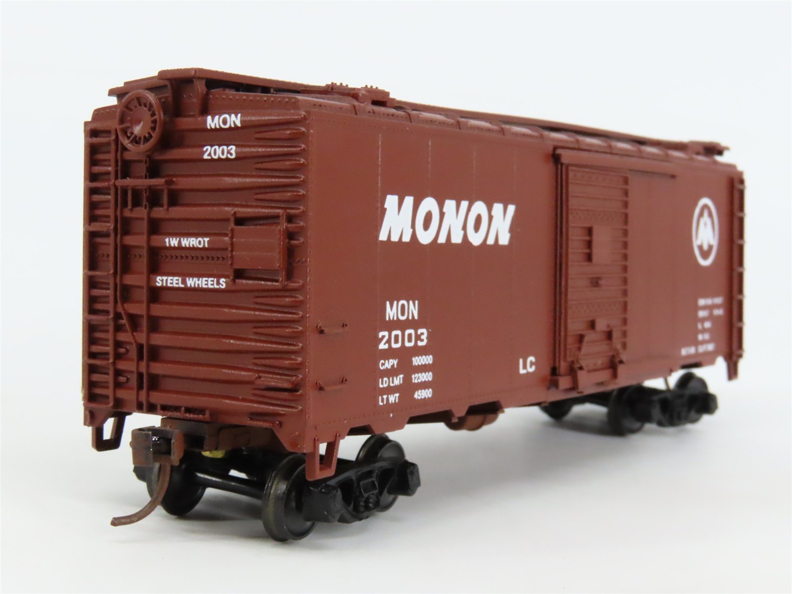HO Scale Athearn/Cooper & Oshtemo 1232 MON MONON 40' Box Car #2003 - Pro Custom