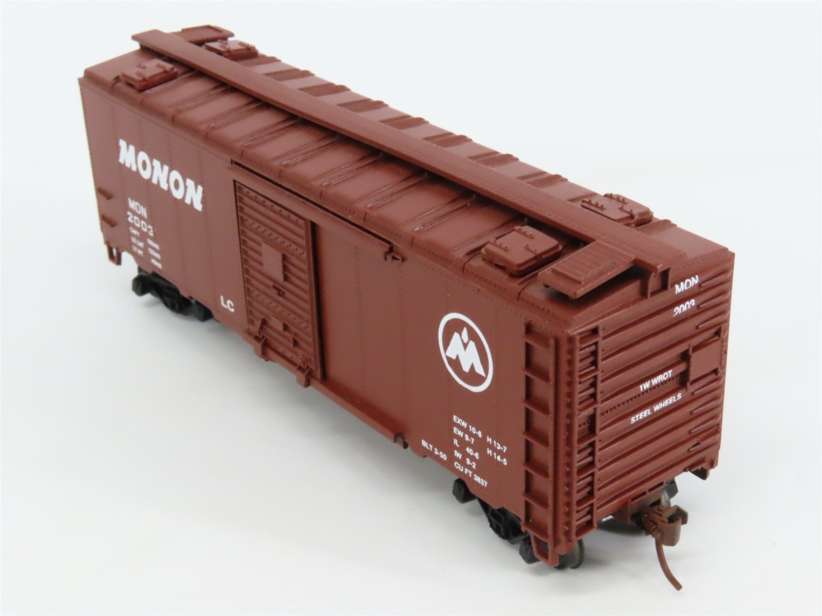 HO Scale Athearn/Cooper & Oshtemo 1232 MON MONON 40' Box Car #2003 - Pro Custom