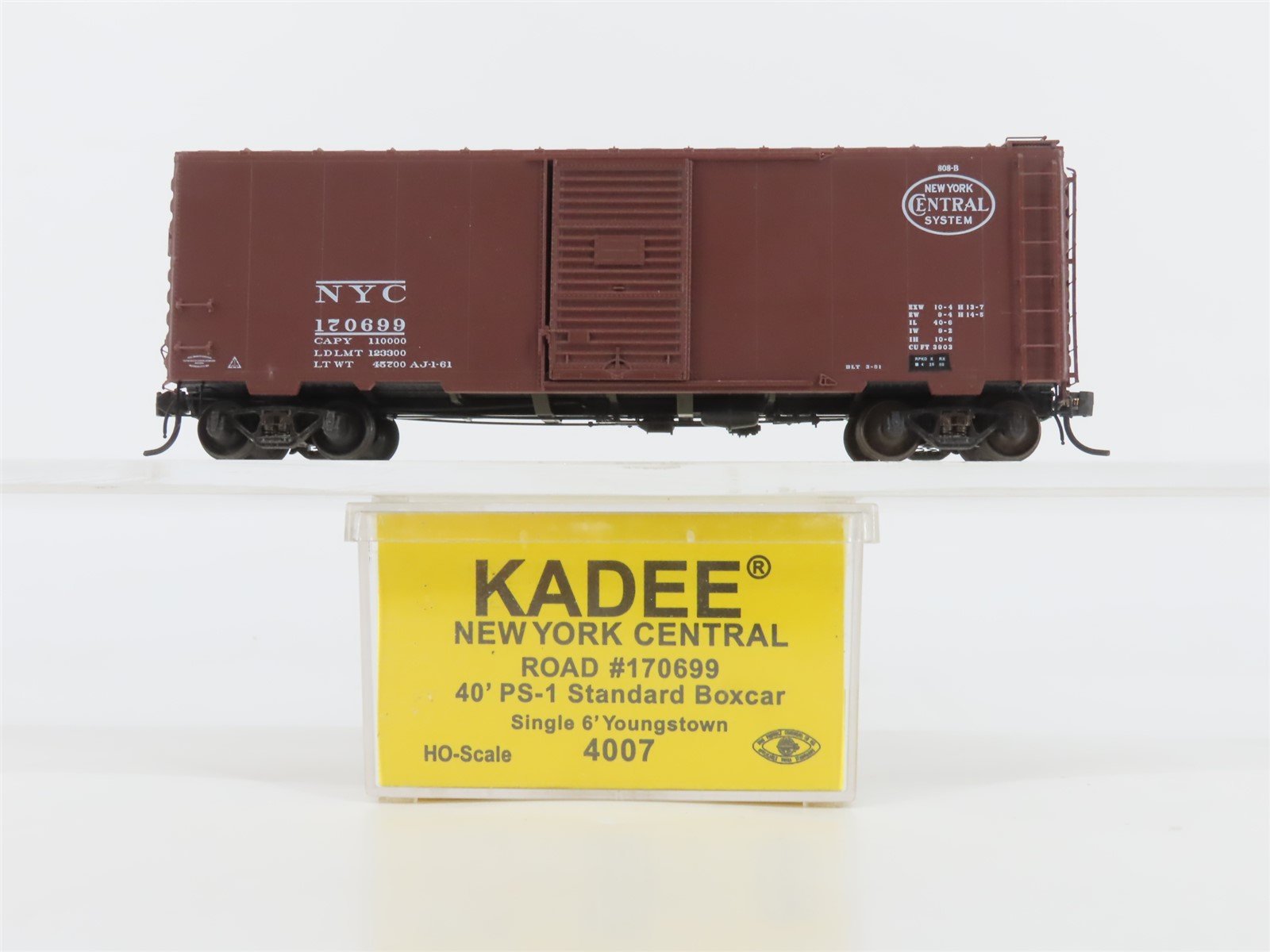 HO Scale Kadee 4007 NYC New York Central 40' Single Door Box Car #170699