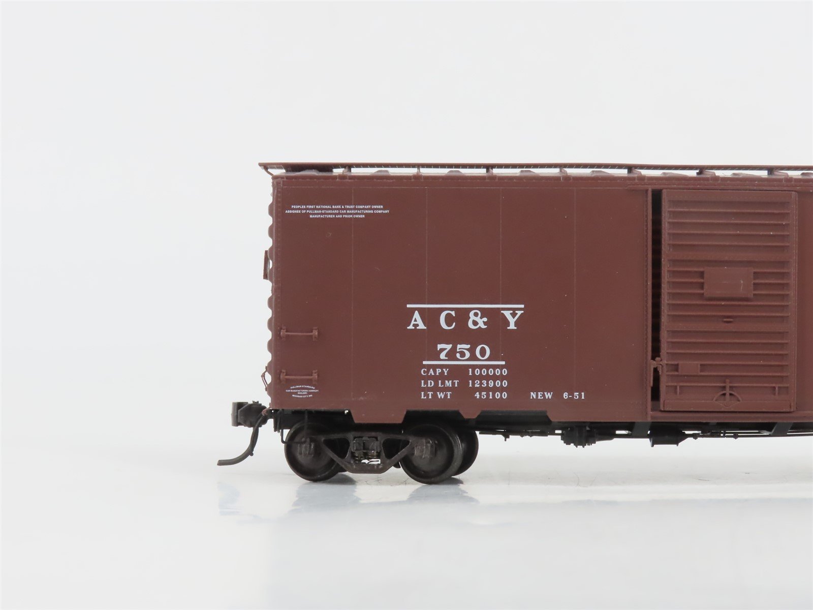 HO Scale Kadee 4002 AC&Y Akron Canton & Youngstown 40' Box Car #750