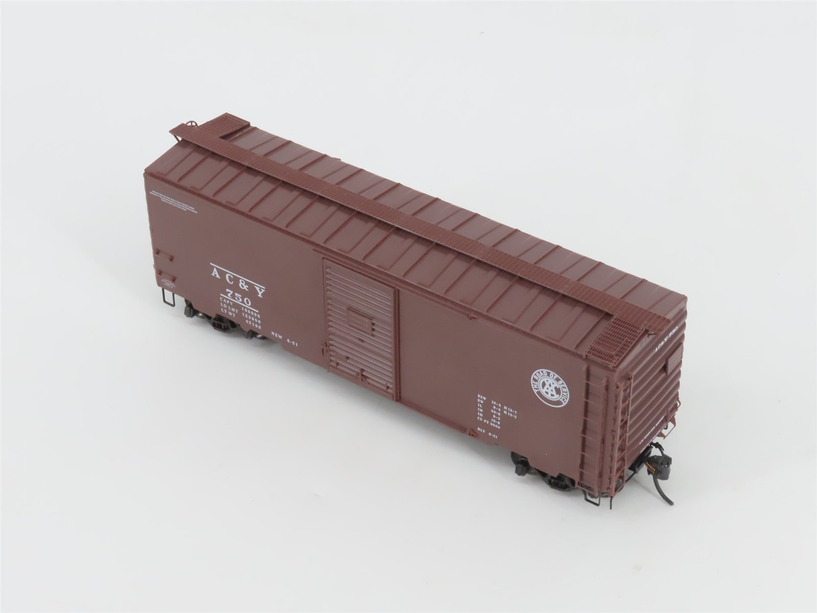 HO Scale Kadee 4002 AC&Y Akron Canton & Youngstown 40' Box Car #750