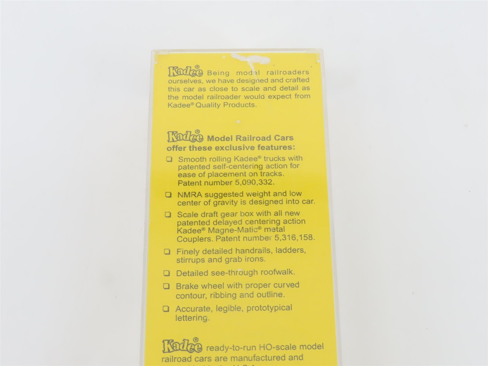 HO Scale Kadee 4002 AC&Y Akron Canton & Youngstown 40' Box Car #750