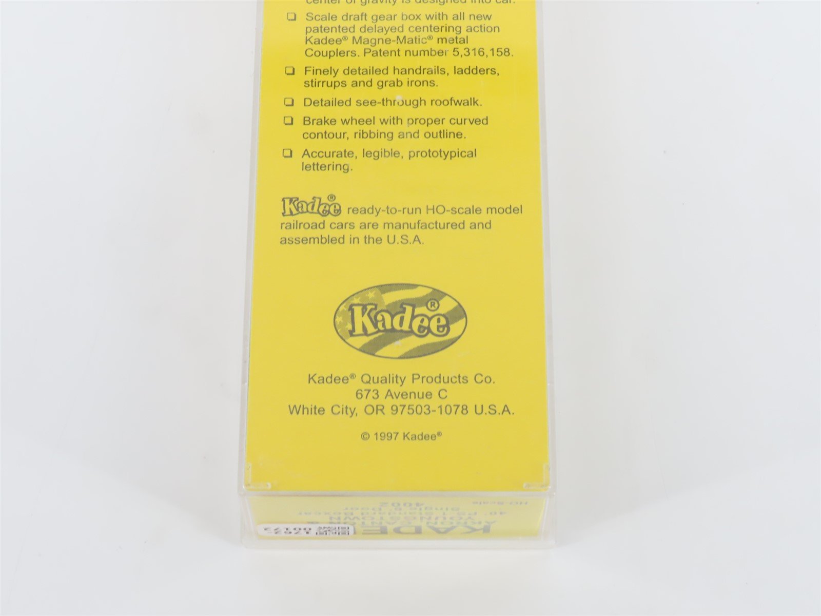 HO Scale Kadee 4002 AC&Y Akron Canton & Youngstown 40' Box Car #750