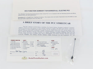 HO Bowser 12661 Detroit Post War PCC Electric Street Car #180 wDCC & Sound