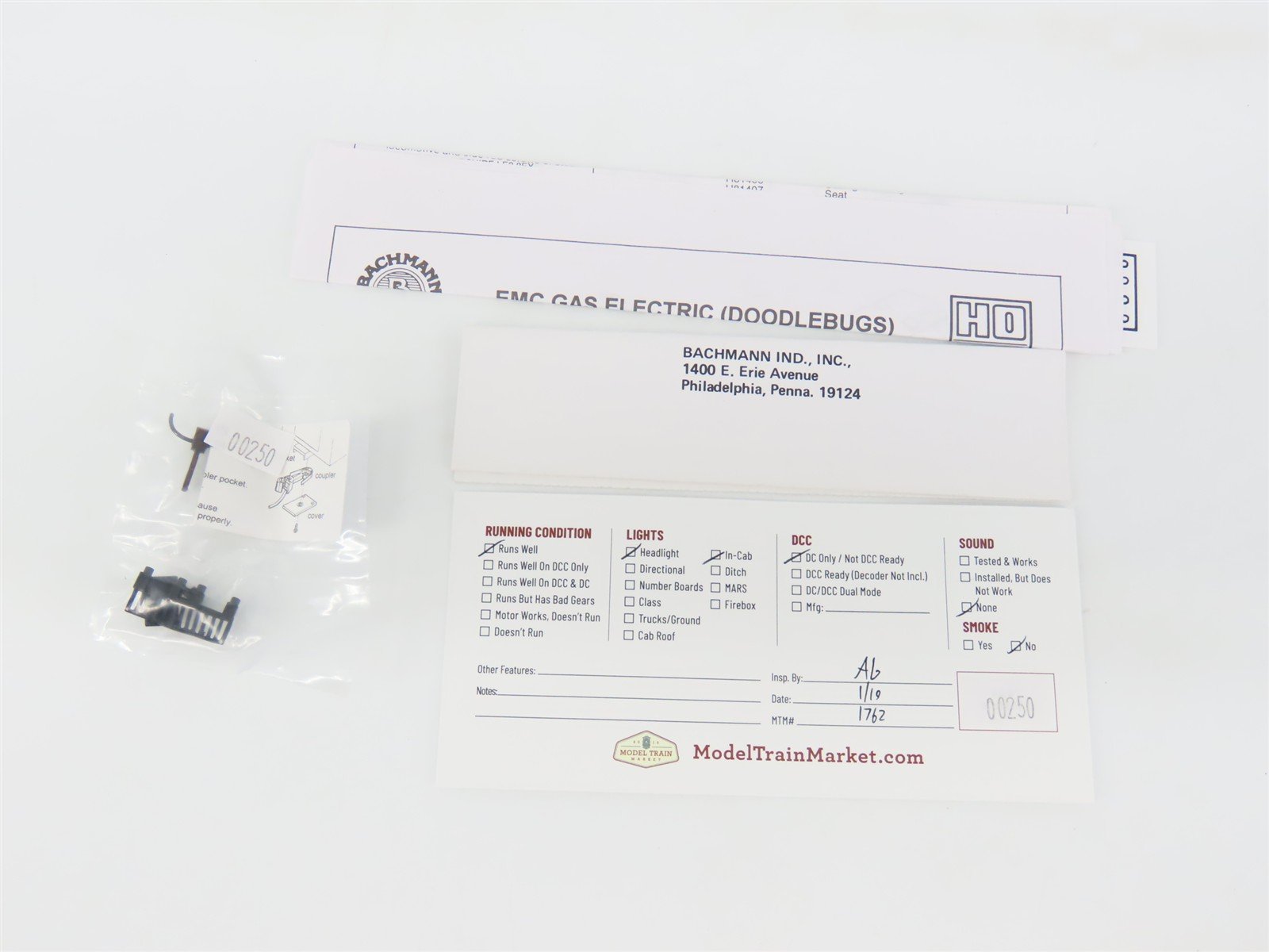 HO Scale Bachmann 81412 NYC New York Central Gas Electric Doodlebug #M-230