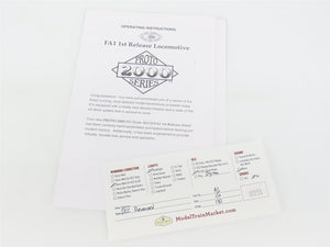 HO Scale Proto 2000 NYC New York Central FA1 Diesel Locomotive #1017 wDCC