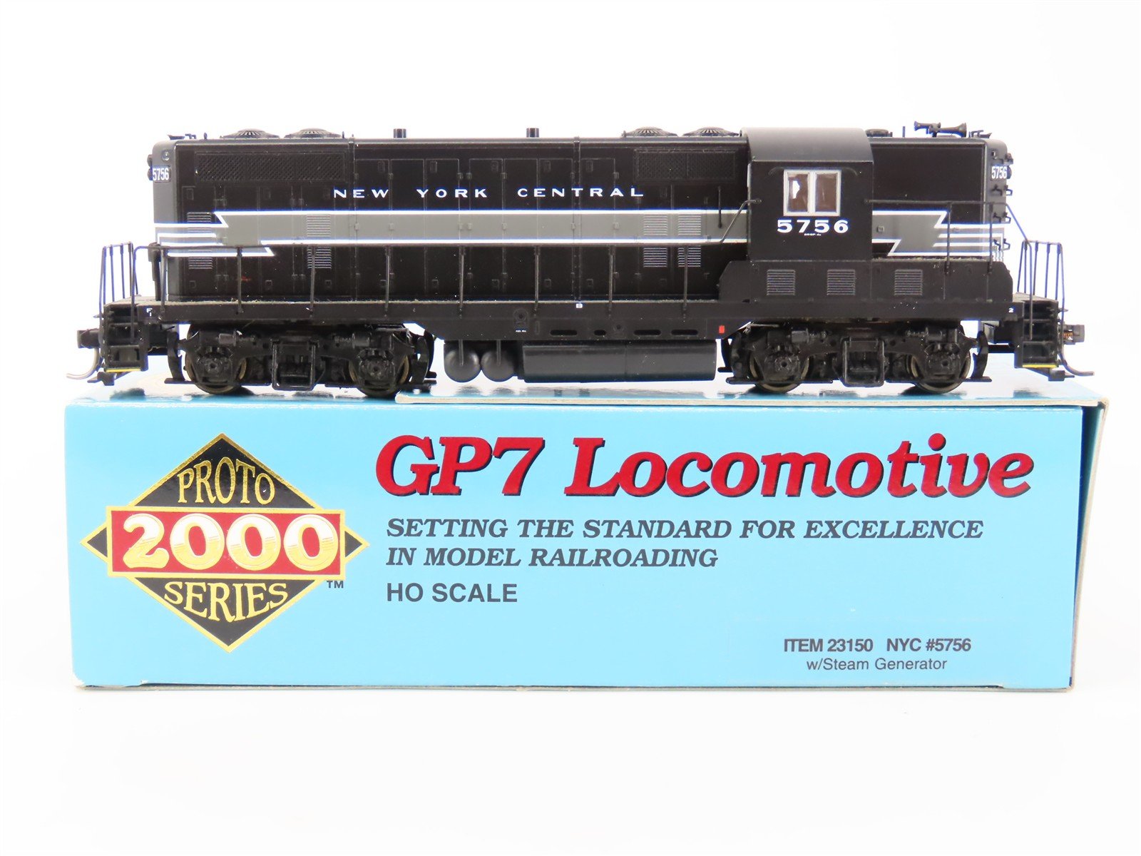 HO Scale Proto 2000 23150 NYC New York Central GP7 Diesel Locomotive #5756 wDCC