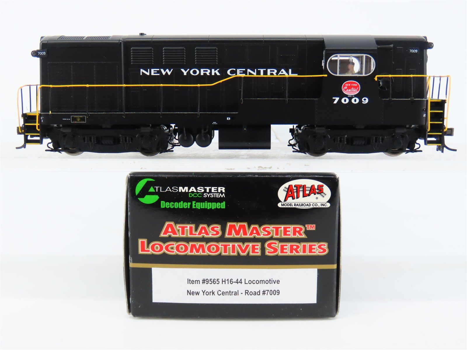 HO Scale Atlas Master 9565 NYC New York Central H16-44 Diesel Loco #7009 wDCC