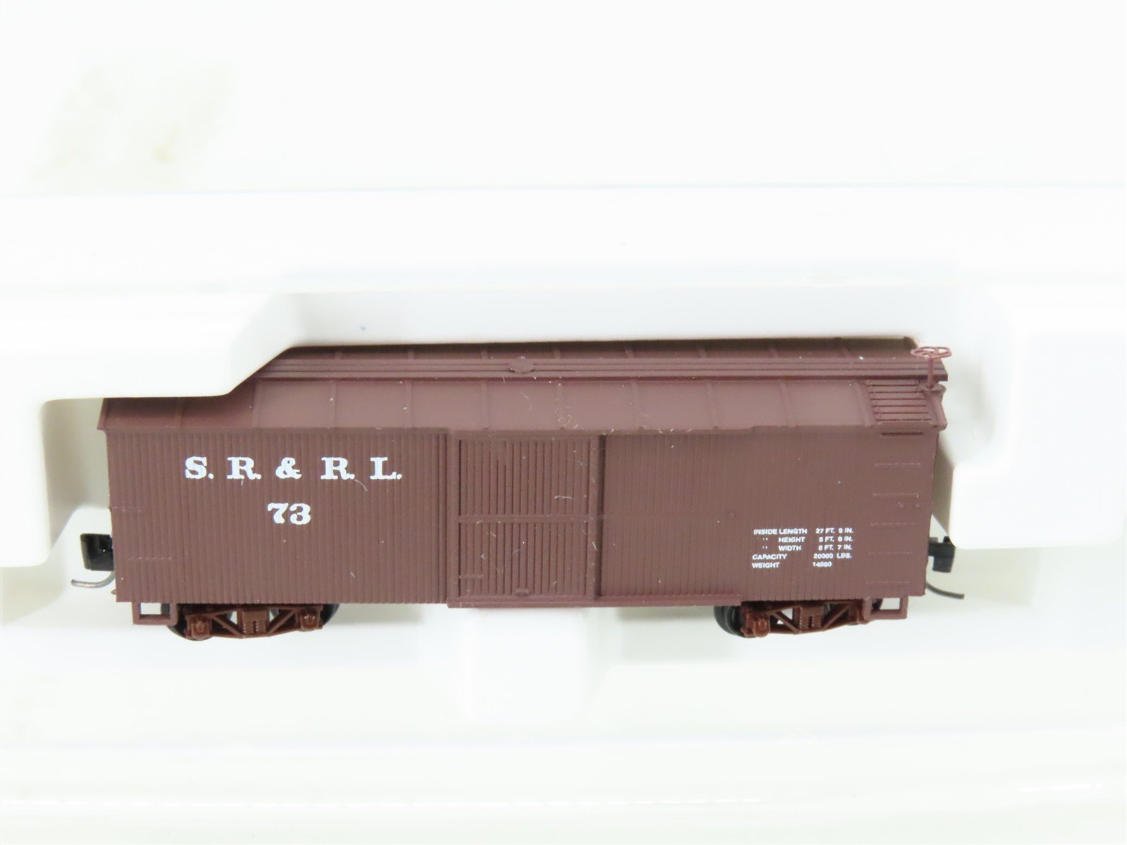 Nn3 Scale Micro-Trains MTL 15115 SR&RL Sandy River & Rangeley Lake Box Car #73