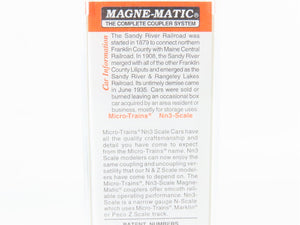 Nn3 Scale Micro-Trains MTL 15115 SR&RL Sandy River & Rangeley Lake Box Car #73