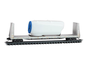N Micro-Trains MTL 05444471 PEYX 61' Bulkhead Flat Car #35487 w/Load - Weathered