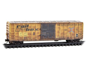 N Scale Micro-Trains MTL 02544446 ATSF/ex-Railbox 50' Box Car #51088 - Weathered