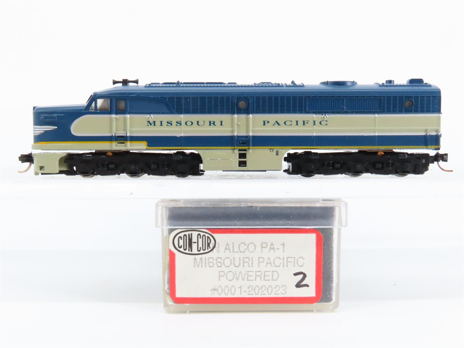 N Scale Con-Cor 0001-202023 MP Missouri Pacific ALCO PA1 Diesel Locomotive No#