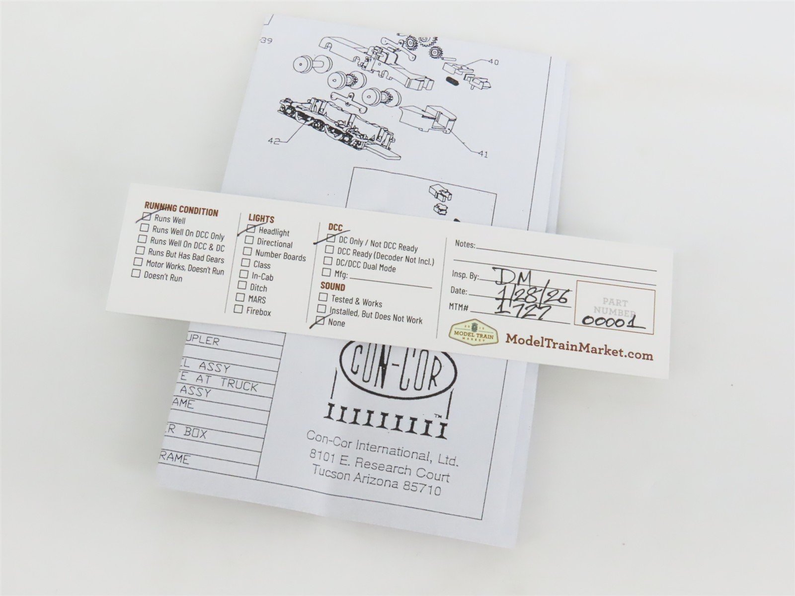 N Scale Con-Cor 0001-202023 MP Missouri Pacific ALCO PA1 Diesel Locomotive No#