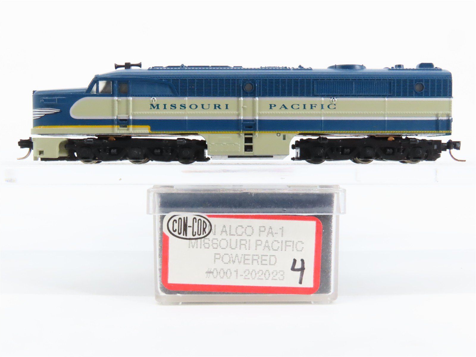 N Scale Con-Cor 0001-202023 MP Missouri Pacific ALCO PA1 Diesel Locomotive No#