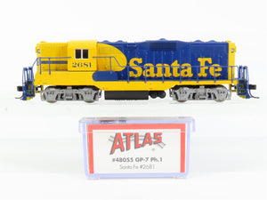 N Scale Atlas 48055 ATSF Santa Fe GP7 Ph. 1 Diesel Locomotive #2681