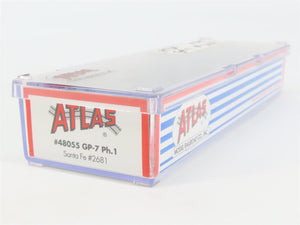 N Scale Atlas 48055 ATSF Santa Fe GP7 Ph. 1 Diesel Locomotive #2681