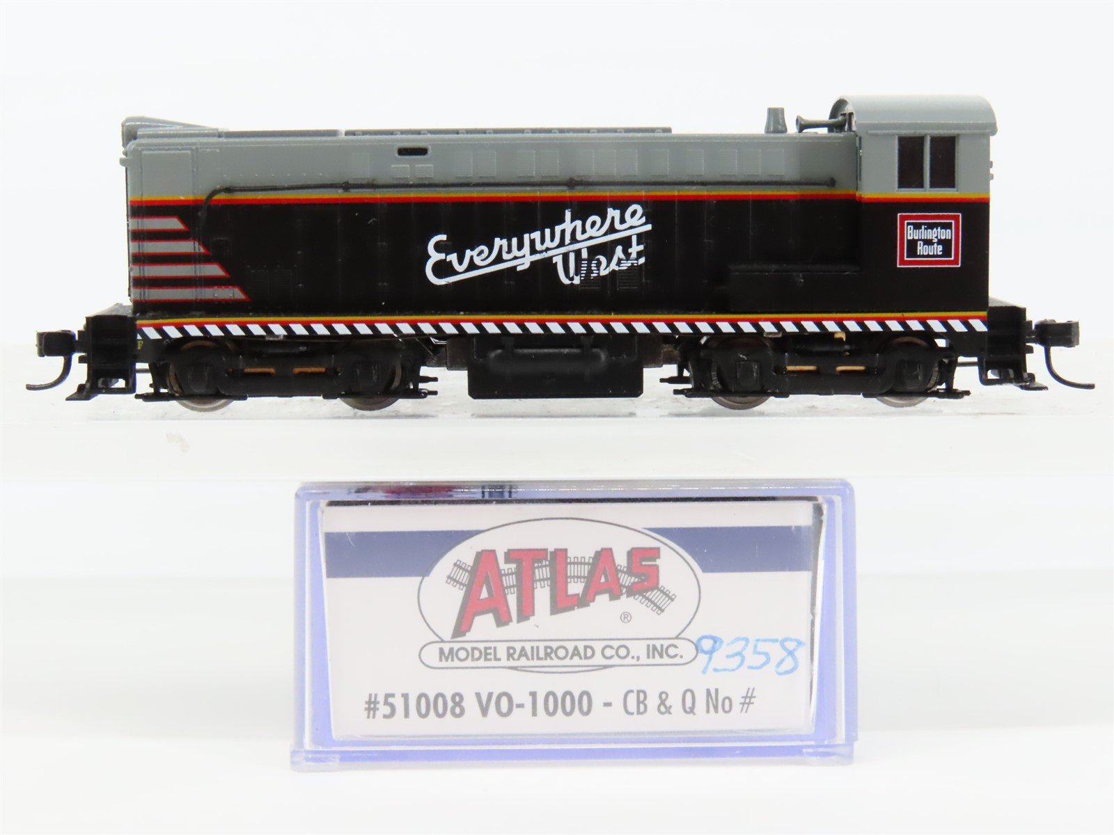 N Scale Atlas 51008 CBQ Burlington VO-1000 Diesel Locomotive