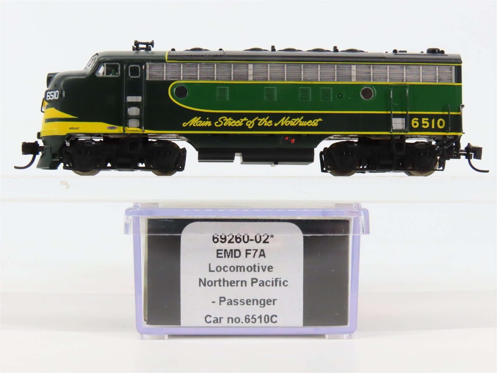 N Scale Intermountain 69260-02 NP Northern Pacific Main Street F7A Diesel #6510C