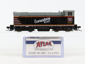 N Scale Atlas 51007 CBQ Burlington VO-1000 Diesel Locomotive #9370