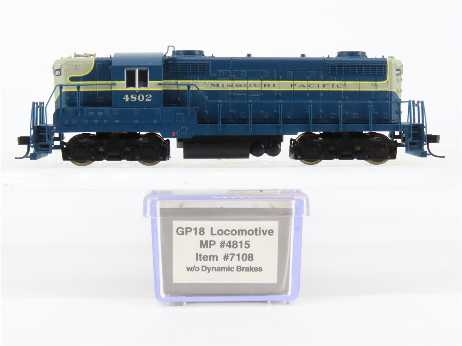 N Scale Life-Like 7108 MP Missouri Pacific EMD GP18 Diesel Locomotive #4802