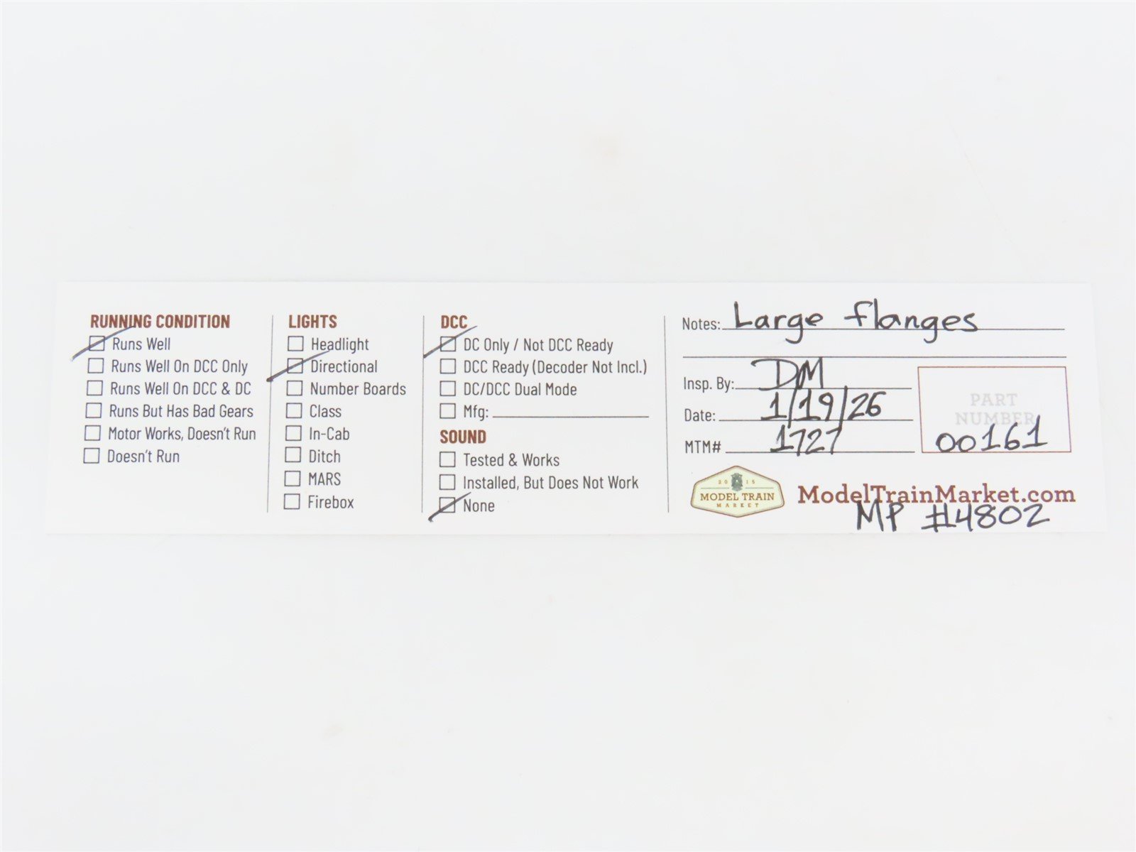 N Scale Life-Like 7108 MP Missouri Pacific EMD GP18 Diesel Locomotive #4802