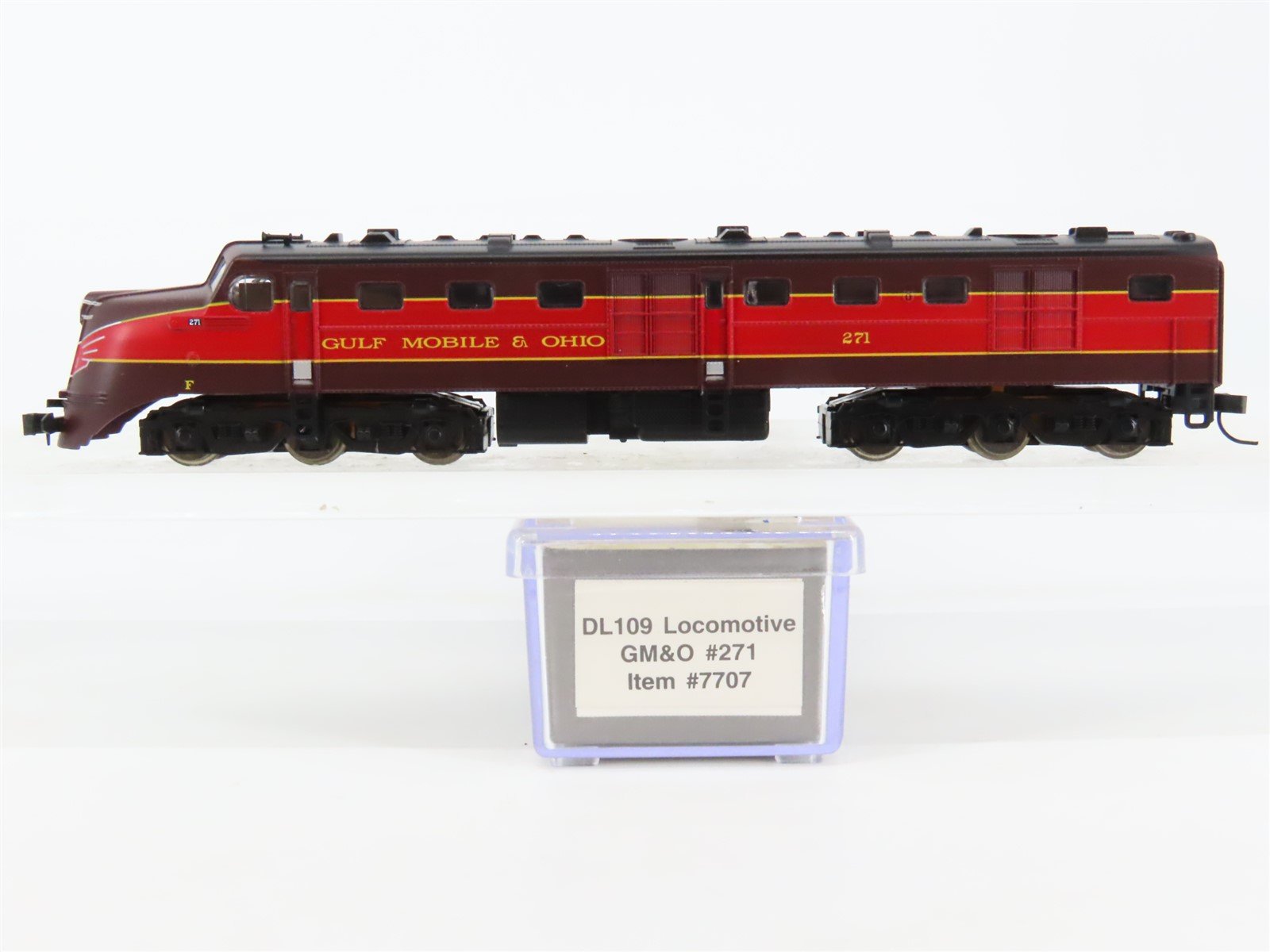 N Scale Life-Like 7707 GMO Gulf Mobile & Ohio ALCO DL-109 Diesel Locomotive #271