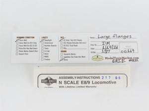 N Scale Life-Like 920-34074 ERIE Railroad EMD E8A Diesel Locomotive #821