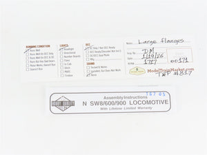 N Scale Life-Like 7699 T&P Texas & Pacific EMD SW8 Diesel Switcher #817