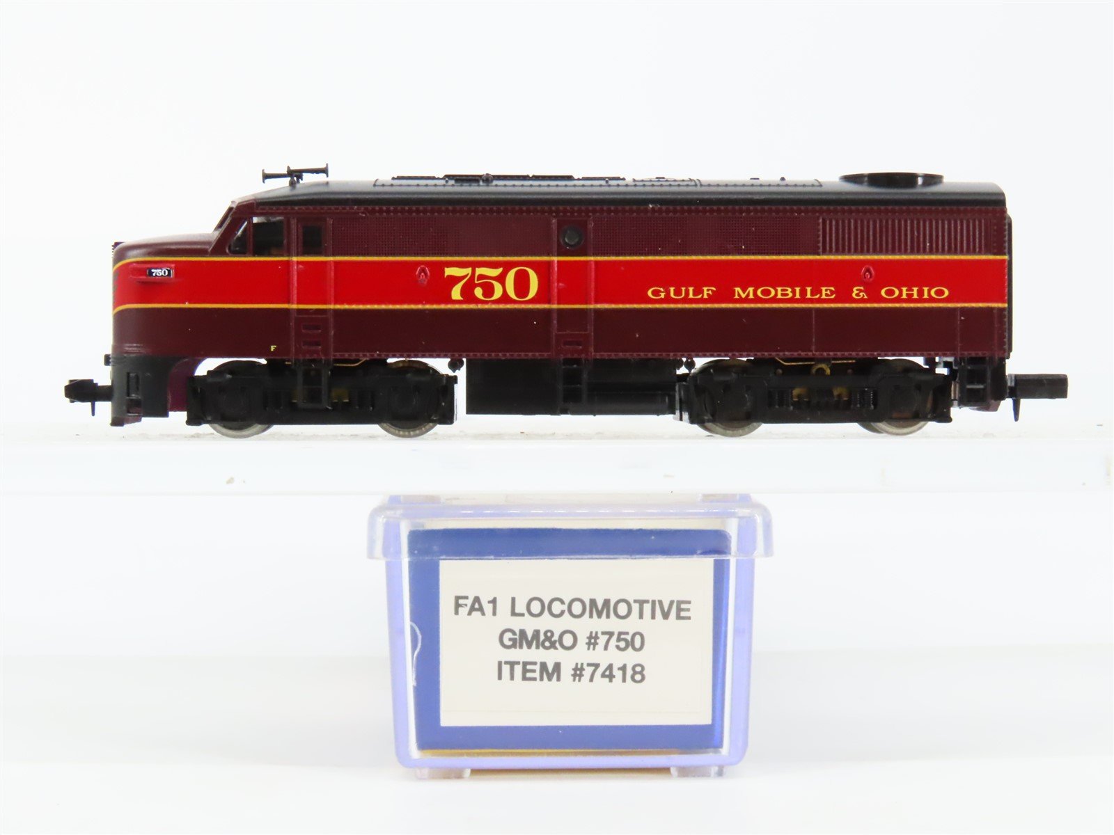 N Scale Life-Like 7418 GMO Gulf Mobile & Ohio ALCO FA1 Diesel Locomotive #750