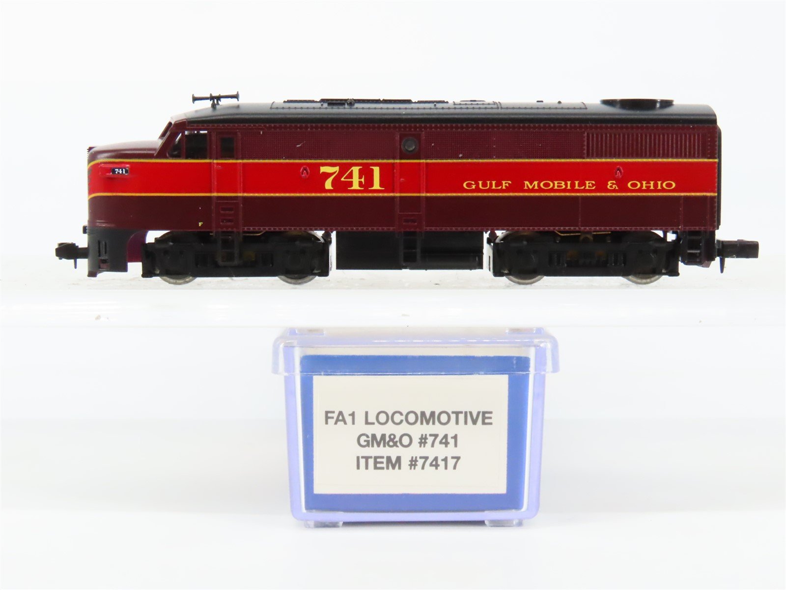 N Scale Life-Like 7417 GMO Gulf Mobile & Ohio ALCO FA1 Diesel Locomotive #741