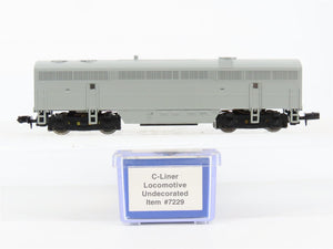 N Scale Life-Like 7229 Undecorated FM C-Liner B-Unit Diesel Locomotive