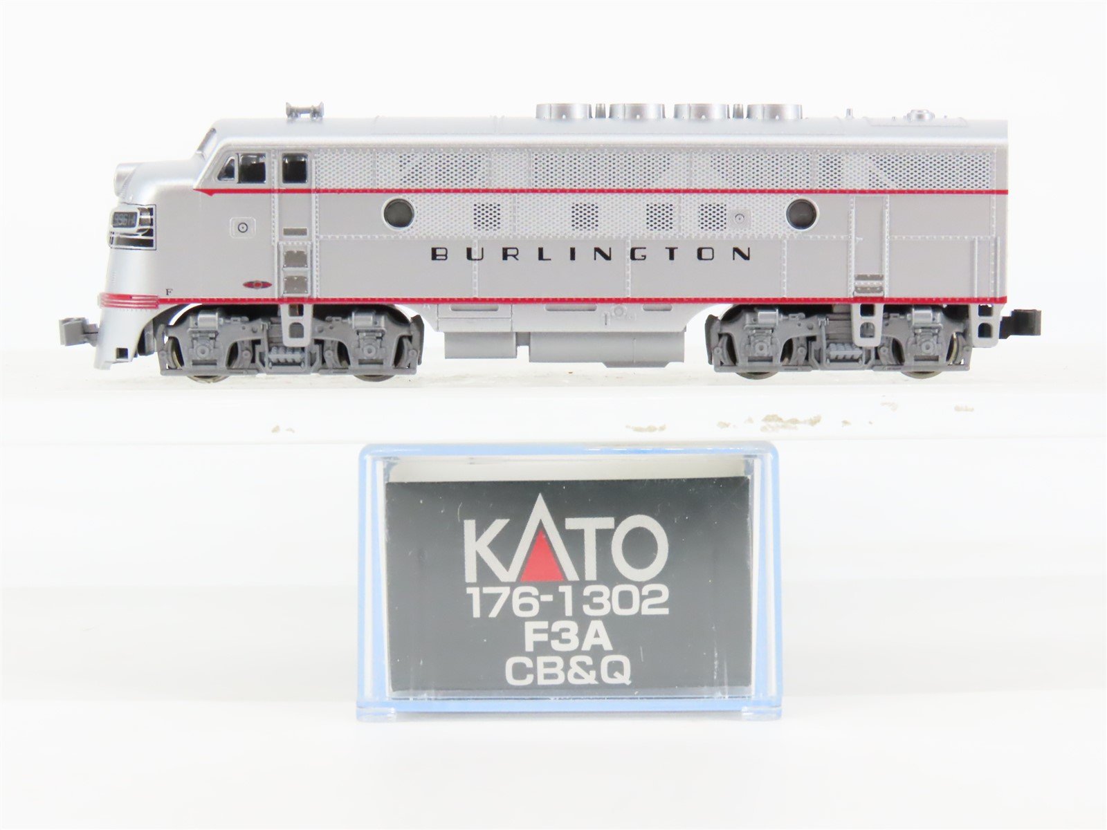 N Scale KATO 176-1302 CB&Q Burlington Route EMD F3A Diesel #9961A - DCC Ready